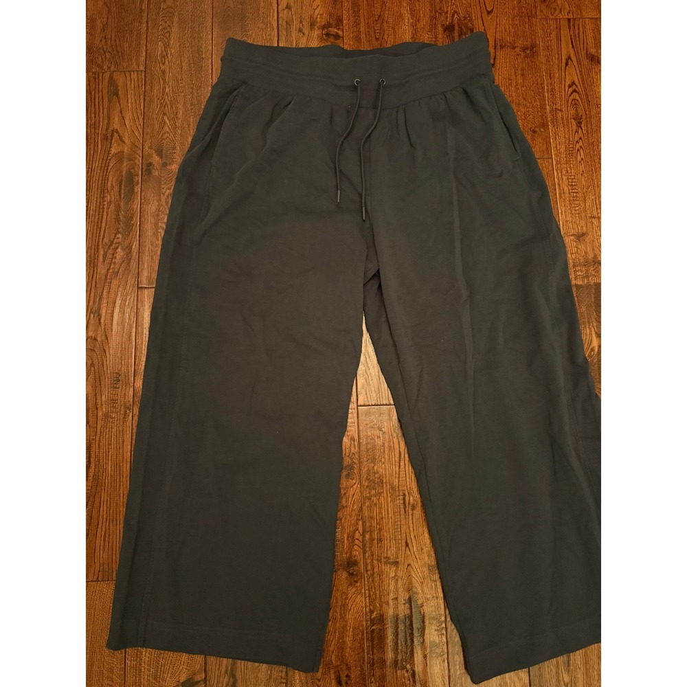 Old Navy Active Dynamic Fleece Wide Leg Pants XXL Extra High Rise Navy Blue